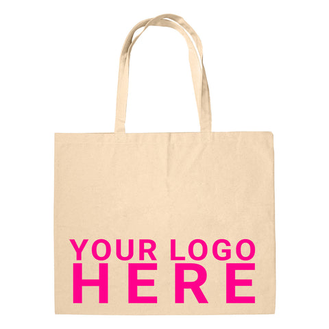 Custom Branded Canvas Tote Bag - Large