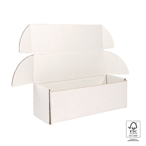 Self-Locking Bottle Mailing Boxes White