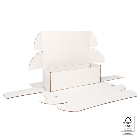 Image of Single Bottle Mailing Boxes White