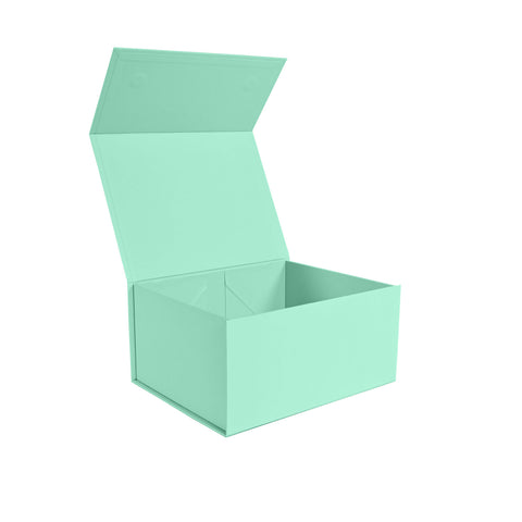 Custom Premium Magnetic Gift Box Mint Green - Medium