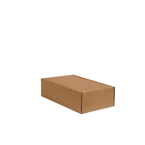 Image of two-bottle brown wine box