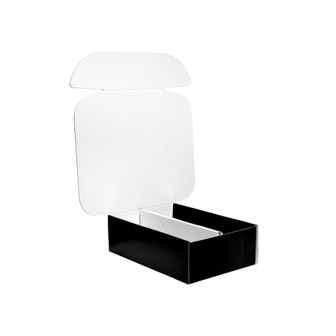 Image of Two Bottle Wine Box With Insert - Black