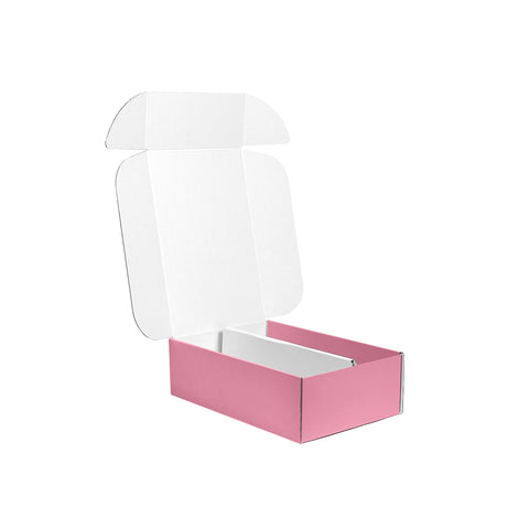 Image of Two Bottle Wine Box With Insert - Pastel Pink