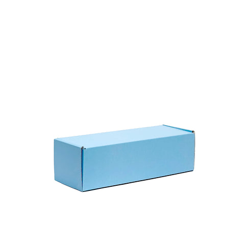Image of close one-bottle blue wine box