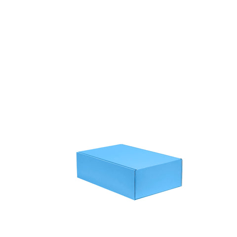 Image of Two Bottle Wine Box With Insert - Blue