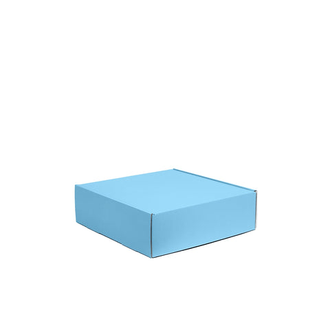 Image of Three Bottle Wine Box With Insert - Blue