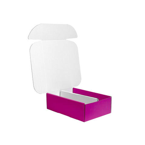 Image of Two Bottle Wine Box With Insert - Magenta