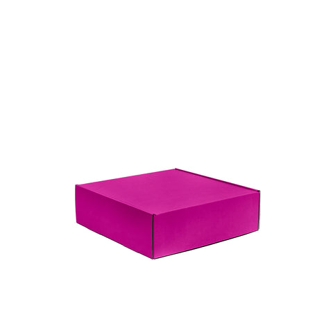 Image of Three Bottle Wine Box With Insert - Magenta