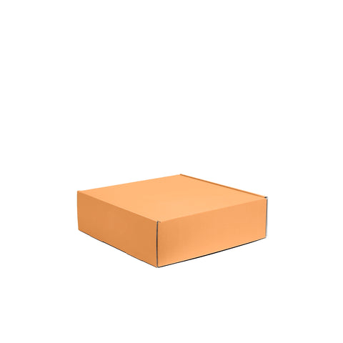 Image of Three Bottle Wine Box With Insert - Orange