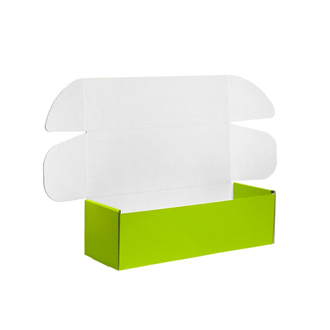 Image of empty one-bottle green wine box