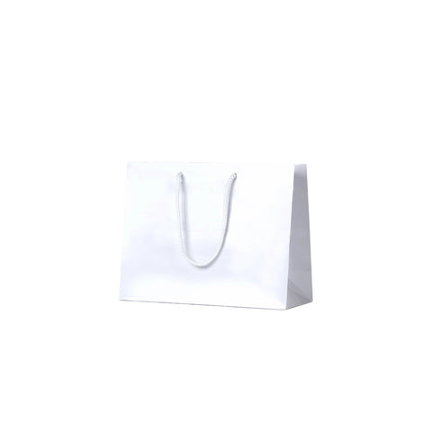 Image of White Gloss Carry Bags - Small