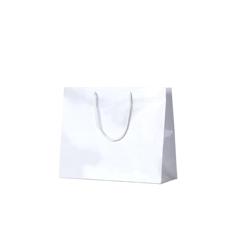 Image of White Gloss Carry Bags - Large