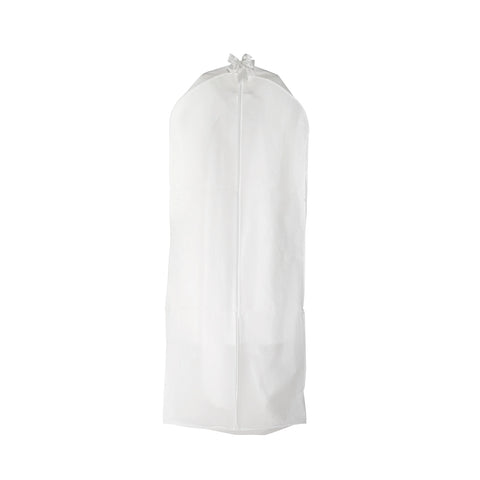 Image of White PEVA Garment Cover - Extra Long with Gusset