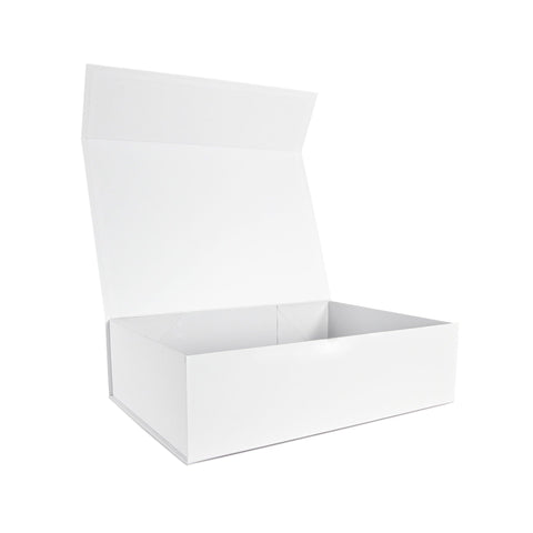 Image of Empty Premium Magnetic White Gift Box - Large - NEON Packaging