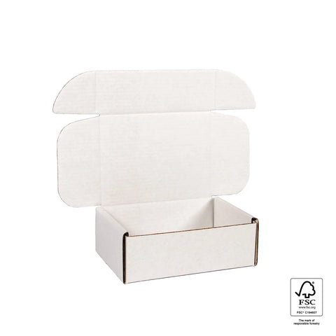 small white mailing box