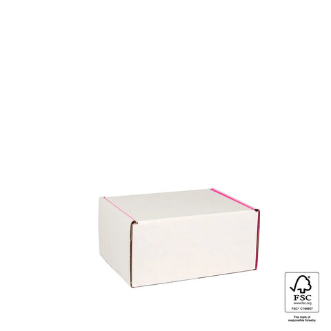 pastel pink mailing box from NEON packaging