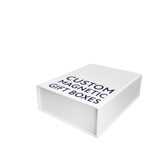 printed white gift box medium | NEON Packaging