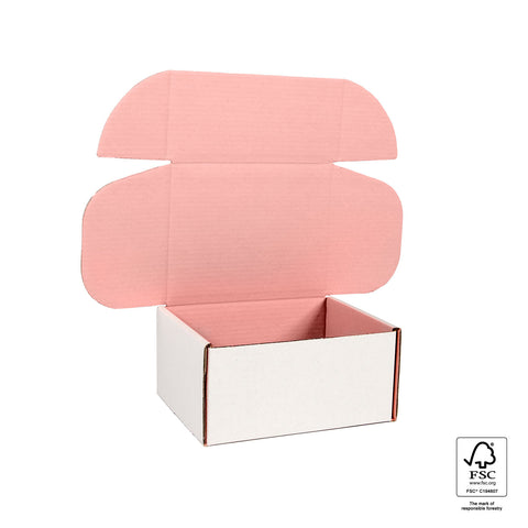 empty medium pastel mailing box