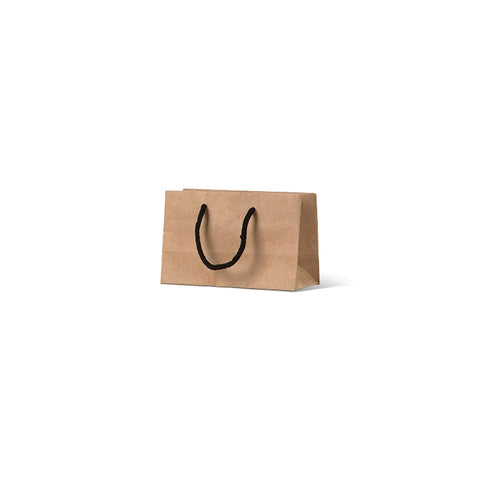 NEON - Deluxe Brown Kraft Paper Bag - Minigift Boutique with black handle