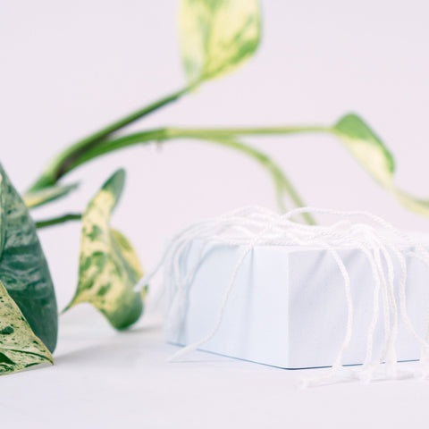 Image of White Cotton Swing Tag Thread