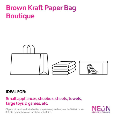 Image of Brown Kraft Paper Bag - Boutique with ideal items to put inside