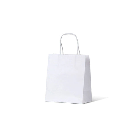 Image of White Kraft Paper Bag - XXXS Portrait