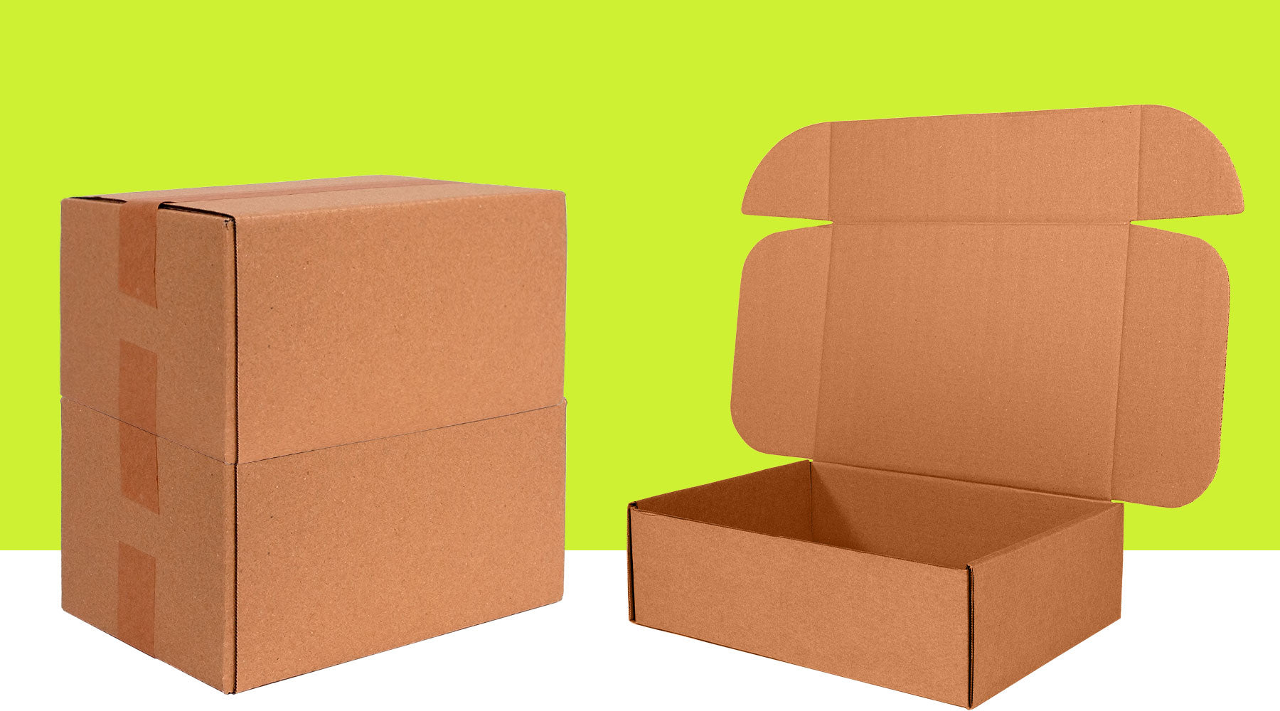 Cardboard boxes for mailing and shipping