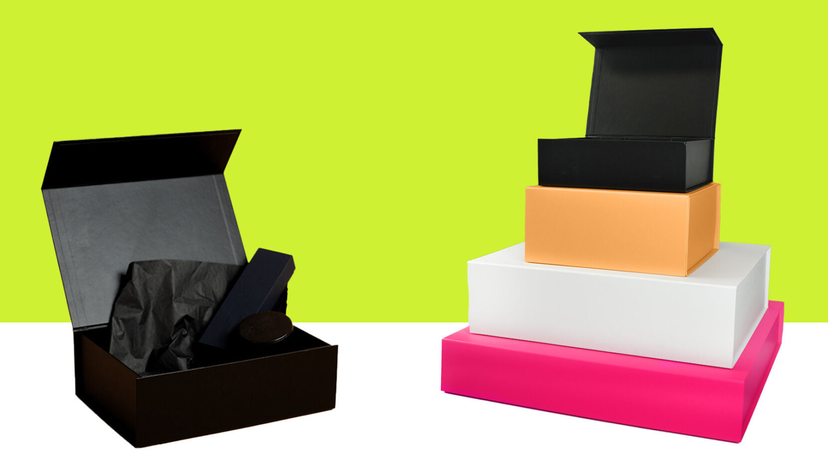 Lovely gift boxes colours for any occasion 