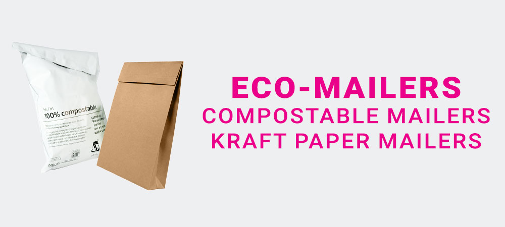 compostable mailers and kraft paper mailers