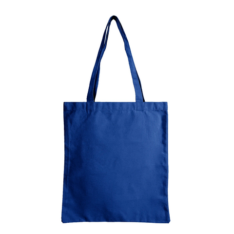 Image of 12 oz Canvas Tote Bag Plain - Electric Blue