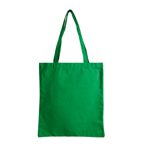 Image of 12 oz Canvas Tote Bag Plain - Green