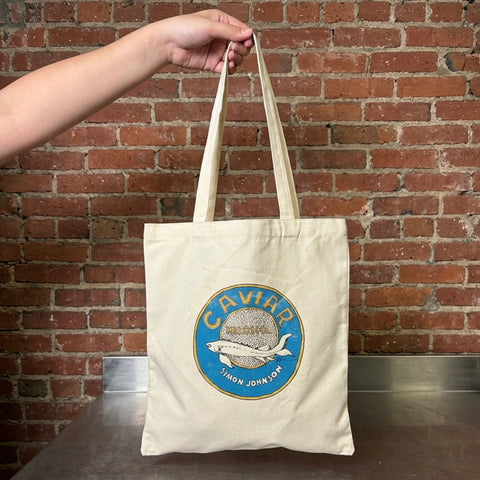 Image of 12 oz Canvas Tote Bag Plain - Sky Blue