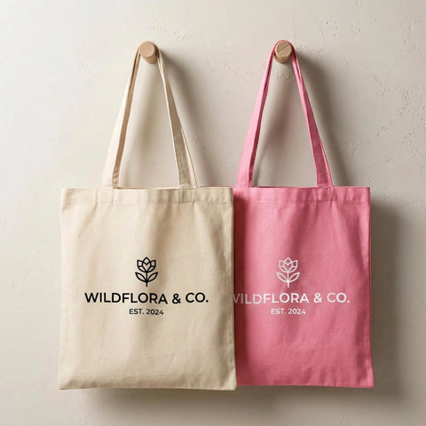 Image of 12 oz Canvas Tote Bag Plain - Natural