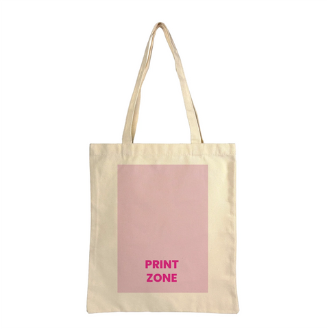 Image of 12 oz Canvas Tote Bag Plain - Natural