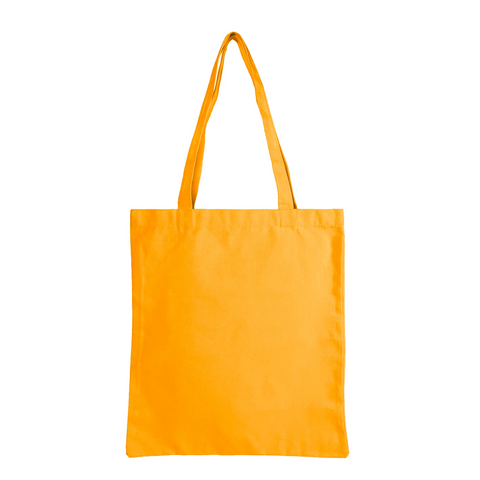 Image of 12 oz Canvas Tote Bag Plain - Yellow