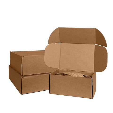 Image of Brown Self-Locking Mailing Boxes Bundle