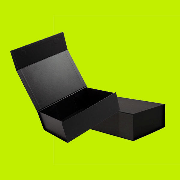 black gift boxes
