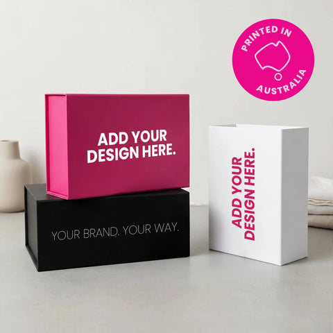 Image of Custom Branded Small White Magnetic Gift Box