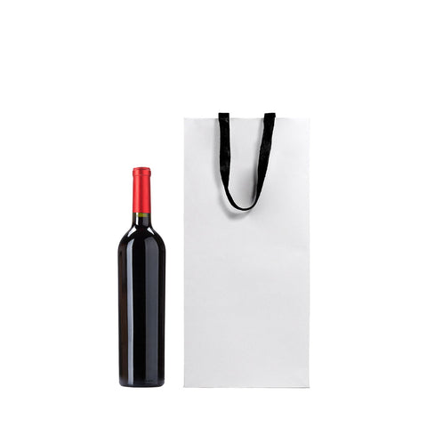 Image of White Double Premium Paper Wine Bag
