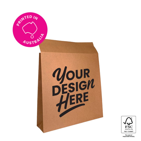 Image of Custom Printed Kraft Mailer Satchel