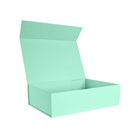 Custom Premium Magnetic Gift Box Mint Green - Large