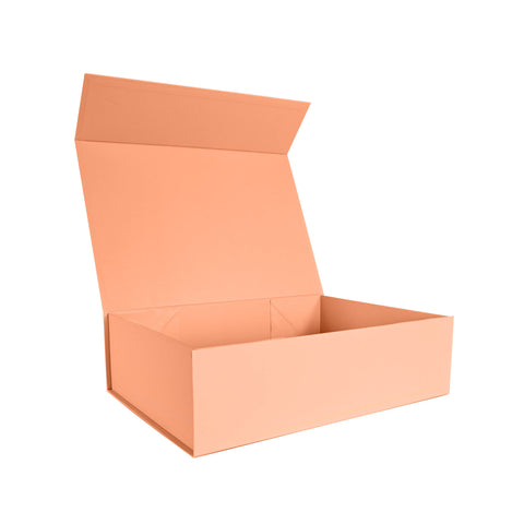 Custom Premium Magnetic Gift Box Peach - Large