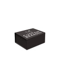 Medium black magnetic gift box that can be personalised | NEON Packaging