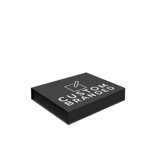 Extra-large black premium magnetic boxes. Custom printed in Australia for e-commerce and corporate gifting. Bulk quantities available.