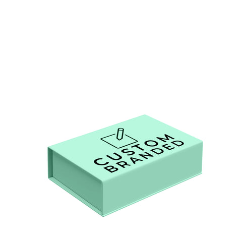 Large green gift boxes custom printed in Australia. Designed for e-commerce and corporate gifting with a magnetic closure.