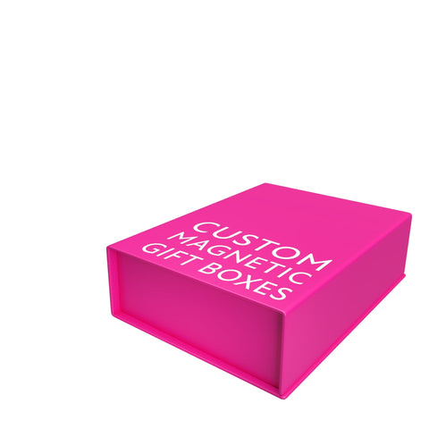 Custom Premium Magnetic Gift Box Neon Pink - Small