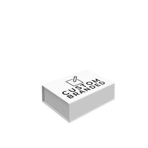 Custom printed in Australia, these small white gift boxes are premium quality with magnetic closure.