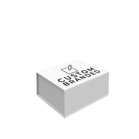 Medium white custom printed gift boxes for e-commerce. Printed in Sydney, these boxes are perfect for corporate gifting and special events.