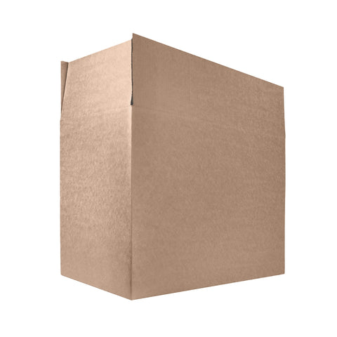 recycled cardboard box open