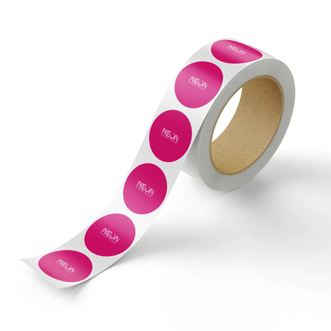 Image of Custom Printed White Matte Sticker Roll (150mm Circle)